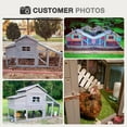 thumbnail image 4 of MEDEHOO Chicken Coop Expandable Chicken House for Outdoor with Wheels Nesting Box, Leakproof Pull-Out Tray & UV-Resistant Roof Panel, Red, 4 of 8