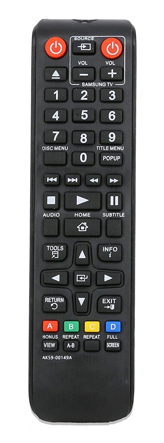 Remote Control for Samsung Blu-Ray DVD Player BDF5100 BD-FM57C BD-H5100 BD-H5900 BDHM51 BD-HM51 BDHM59 BDJ5100 BD-J5100 BDJ5700 BD-J5700 BD-J5900 BD-JM51 BD-JM57 BD-JM57C BD-HM57C