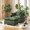 green, variant on Lovableguy Modern Oversized Accent Chair with Ottoman,Chenille Deep Seat Upholstered Armchair,Comfy Single Sofa Couch for Living Room Bedroom Office Apartment,Blue