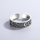 thumbnail image 3 of Anillo retro punk con forma de estrella y flor de serpiente antigua, personalidad de alto sentido, anillo de plata tailandesa para mujeres, 3 of 6