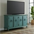 thumbnail image 6 of Bowery Hill Modern / Contemporary Rustic Turquoise Solid Wood 65" TV Stand, 6 of 10