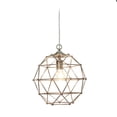 thumbnail image 3 of Mod Lighting and Decor 1 Light Hexagon Ceiling Pendant - 12" - Silver, 3 of 5