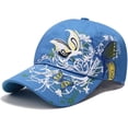 thumbnail image 1 of Women's Baseball Cap Lady Butterfly Flower Embroidery Design Fashion Hat Adjustable Breathble, 1 of 6