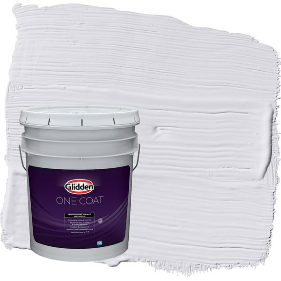 Glidden One Coat Violet Echo / Purple Satin Exterior Paint with Primer, 5 Gallon