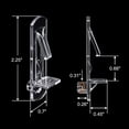 thumbnail image 2 of PinesC Clear Plastic Locking Shelf Support Pegs, Fits 5/16" Diameter Hole, 5/8" Shelf, 30 Pack, 2 of 5