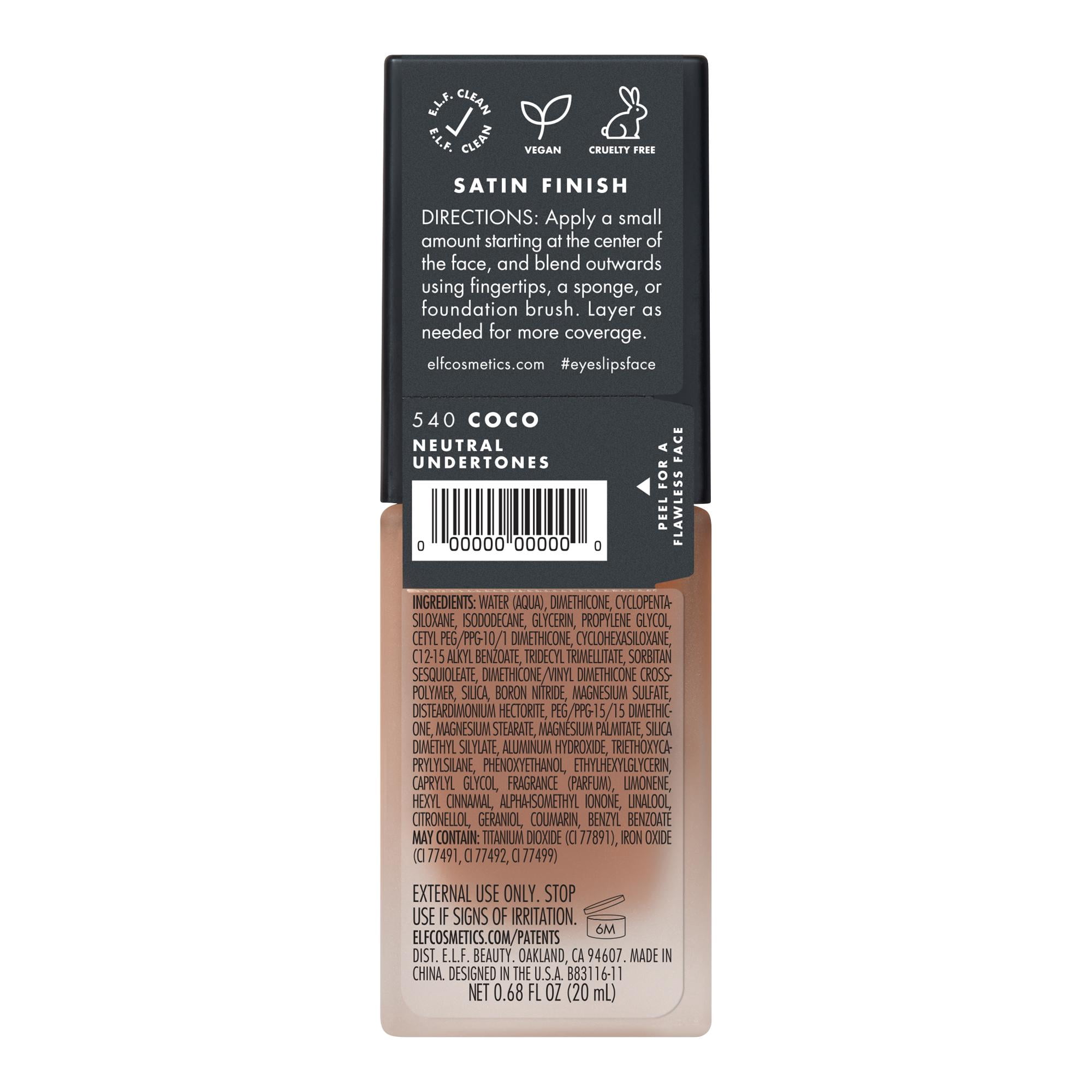 e.l.f. Flawless Finish Foundation with SPF 15, Coco, 0.68 Oz