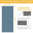 thumbnail image 2 of 100% Blackout Accordion Doors Interior Magnetic Door Curtain Closet Door Curtain Invisible Applicable Bedroom Room Living Room Doorway （Blue 42" W x 78" L 1 Panel, 2 of 16