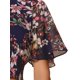 thumbnail image 5 of INSPIRAR CHIC Blusas Cortas de Manga Corta con Cuello en V de Verano con Estampado Floral M Azul Oscuro, 5 of 6