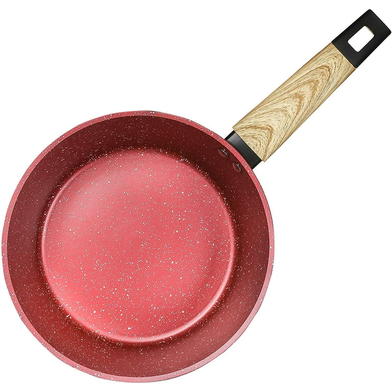 Art of Cooking 3 Quart Granite Saucepan Canyon Red