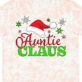 thumbnail image 4 of Inktastic Auntie Claus with Christmas Santa Hat and Snowflakes T-Shirt, 4 of 5