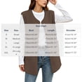 thumbnail image 3 of XRoczxe Women's Sherpa Fleece Vest, Button Down Sleeveless Warm Coat with Pockets, Casual Soft Fuzzy Outerwear for Fall Winter Layering & Daily Wear, 3 of 8