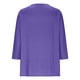 thumbnail image 4 of Ailaofu Summer Tops for Women 3/4 Length Sleeve Womens Trendy Clothes Woman Casual Basic Tees Shirts, 4 of 6