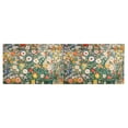 thumbnail image 6 of Yayeee Kitchen Valance Rod Pocket 54" x 18" Living Room Window Curtain, Beige Floral Garden, 6 of 6