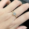 thumbnail image 2 of Moissanite Wedding Engagement Ring for Women Twisted Rope Wedding Rings for Women Full Moissanite Center+Side S Rings 1CT D Color VVS1 Clarity Promise Ring for Her with 18K Gold plated Size 5-9, 2 of 6