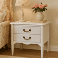 thumbnail image 2 of Design House Oxford End Table with Drawers, Antique White, 2 of 7