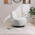 thumbnail image 2 of Maklaine Contemporary Soft Rich Cream Boucle Fabric Accent Chair, 2 of 7
