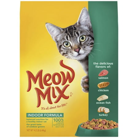 Meow Mix Indoor Formula Dry Cat Food, 14.2-Pound