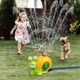 thumbnail image 4 of Water Sprinkler Baseball Kids Outdoor Play Toys, 2 in 1 Snail Water Outside Toys with 2 Sprinkler Heads for Boys Girls, 4 of 5
