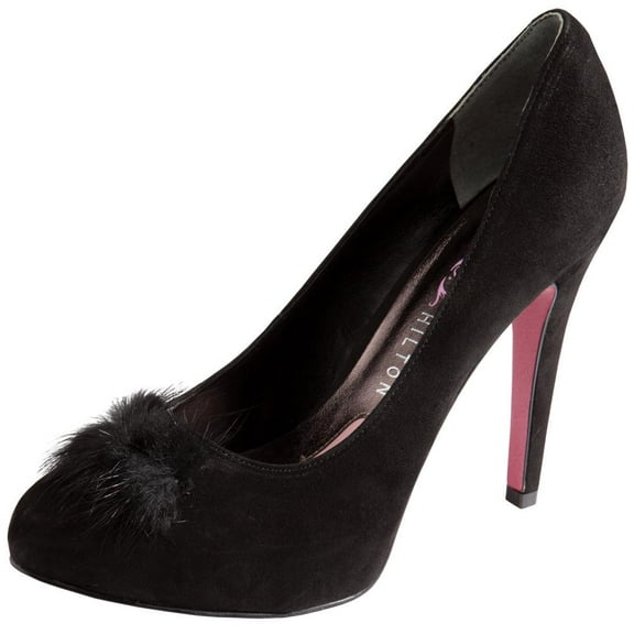 Paris Hilton Footwear - Adanna - Black Suede - 6.5