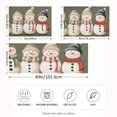 thumbnail image 2 of Yayeee Pillowcase Standard Size Set of 2 Satin Wrinkle Resistant Pillow Case, Cute Snowmen, 2 of 7