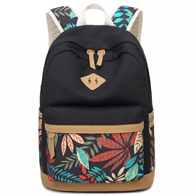 Casual Backpack National Style Practical School Backpack Casual Bookbag Travel Backpack for Teens