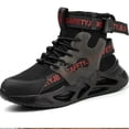 thumbnail image 1 of Fashion Safety Shoes Men Steel Toe Work Shoes Puncture Proof Sneaker Man Industrial Work Safety Boots Breathable Protective Boot, 1 of 5