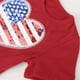 thumbnail image 4 of Vestido Para Niñas Ropa Para Niñas Bebés Día De La Independencia Para Niños Pequeños Vestido Festivo De Manga Corta Sin Espalda Rojo Odeerbi LM103-5072, 4 of 7