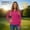Hot Pink, variant on Women Long Sleeve Shirts Sun Protection 1/4 Zip Summer Quick Dry Hiking Shirts Quarter Zip Pullover for Women