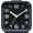 Black-3d, variant on 3D Numbers No Tick-Tock Analog Alarm Clock with Classic Beep Sound, Snooze, Manual Light and Battery Powered Small for Travel (Black-3D)