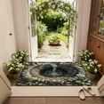 thumbnail image 4 of Stone Well Texture Indoor Outdoor Rug, Washable Extra Thick Anti-Slip Carpet for Entryway, Front Door, Patio, Living Room and Bedroom Home Decor - All-Weather Floor Mat, 4 of 6