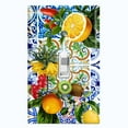 thumbnail image 1 of Metal Light Switch Plate Cover Elegant Floral Fruit Leaves Tile Pattern TIL022, 1 of 13