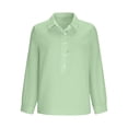 thumbnail image 6 of Mifsaly Linen Long Sleeve Shirt Women Collared Button Down Oversized Shirts Lightweight Casual Summer Beach Office Work Outfits 2026 M, 6 of 7