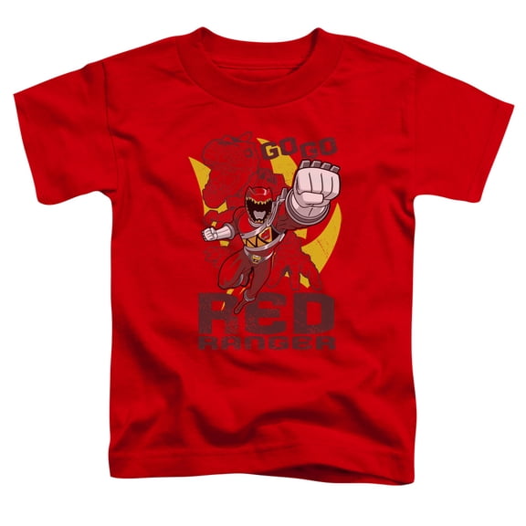 Power Rangers - Go Red - Toddler Short Sleeve Shirt - 2T