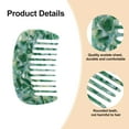 thumbnail image 3 of Unique Bargains Hair Comb Wide Tooth Anti-Static Pocket Size Comb for Thick Curly Hair Detangling Comb Emerald Green, 3 of 7