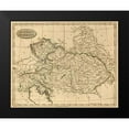 thumbnail image 2 of Arrowsmith, Aaron 14x12 Black Modern Framed Museum Art Print Titled - Austrian Dominions, 1812, 2 of 5