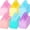 Pastel, variant on 36 Pcs Pastel Non Woven Gift Bags Bulk with Handles, Polka Dot Goodie Bags Colorful Rainbow Party Favor for Birthday, Baby Shower, Wedding, Shoppings