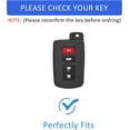 thumbnail image 3 of Key Fob Cover Compatible with Toyota Highlander Sequoia Avalon Camry Corolla RAV4 2012-2019 4 Button Keychain Case Holder Protector,White, 3 of 7