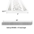thumbnail image 2 of AFD Home 12019637 94 in. Silver Floral on Black Chair Rail, Black & Silver, 2 of 5