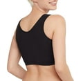 thumbnail image 4 of Hanes Bralette 3-Pack Women's Bra Cotton Scoopneck Crop Sports Low Impact HFA002, 4 of 6