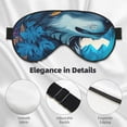 thumbnail image 3 of Uemuo Blue Iceberg Leaf Wolf Pattern Sleep Eye Mask - Light Blocking Sleep Mask Blocking Out Light Perfectly, Soft and Comfortable Night Eye Mask, Eye Blinder, 3 of 7