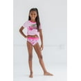 thumbnail image 2 of Barbie Little Girls Rash Guard and Bikini Bottom Little Kid to Big Kid, 2 of 6