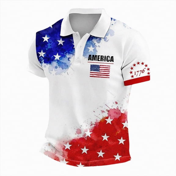 Linfrsh Patriotic T Shirts for Men USA Independence 250th Anniversary 1776 2026 Patriotic Eagle T-Shirt(White,4XL)