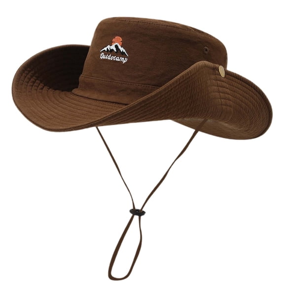 Men's Denim Bucket Hat - Vintage Foldable Summer Outdoor Western Cowboy Camping Hat For Men And Women Spring Summer Outdoor Fisherman Sun Hat For Hiking And Fishing
