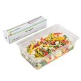 thumbnail image 1 of Restaurantware RW Base 18 Inch x 2000 Feet Cling Wrap 1 Roll Microwavable Cling Film - With Removable Slide-Cutter Clear Plastic Food Wrapping Film Securely Seal And Keep Food Fresh, 1 of 4