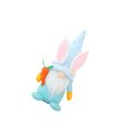 thumbnail image 1 of Advancent Decoraciones de Pascua Festival Decoración Muñecos de peluche Fiesta de primavera Adornar Diseño de escena DIY Sentado Conejo Gnomo Muñeca Kits de decoración para fiestas Azul Advancent HA061965-01B, 1 of 6