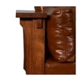 thumbnail image 3 of Crafters and Weavers Arts and Crafts Leather Sofa in Brown/Russet, 3 of 4