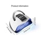 thumbnail image 3 of 2025 280W UV Lamp for Gel Nails Portable 66LED Nail Lamp with Automatic Sensor and 4 Timer LCD Display, 3 of 5