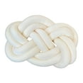 thumbnail image 3 of Almohada con forma de bola de nudo, cojín acogedor para cintura estética con forma de anillo, cojín para silla, decoración del hogar y la habitación lechoso, 3 of 8