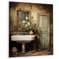 thumbnail image 2 of Designart "Bathroom Rustic beauty II" Bathroom Metal Wall Art, 2 of 5