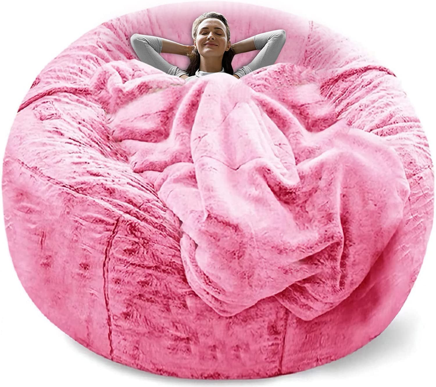 RAINBEAN Bean Bag Chair Cover Sofa Cover Plush Comfortable,Casual